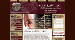 Desktop Screenshot of mjvlaw.com